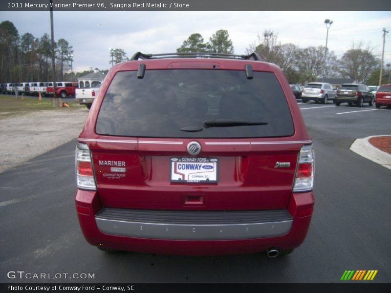 Sangria Red Metallic / Stone 2011 Mercury Mariner Premier V6