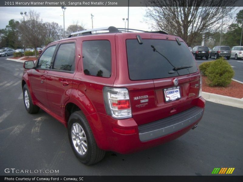 Sangria Red Metallic / Stone 2011 Mercury Mariner Premier V6