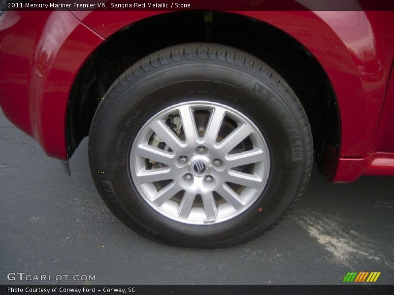 Sangria Red Metallic / Stone 2011 Mercury Mariner Premier V6