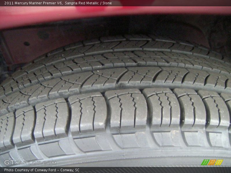 Sangria Red Metallic / Stone 2011 Mercury Mariner Premier V6