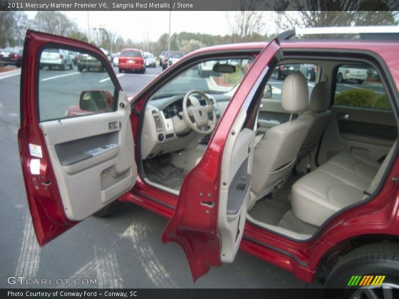 Sangria Red Metallic / Stone 2011 Mercury Mariner Premier V6