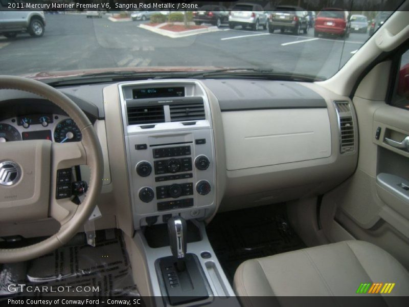 Sangria Red Metallic / Stone 2011 Mercury Mariner Premier V6