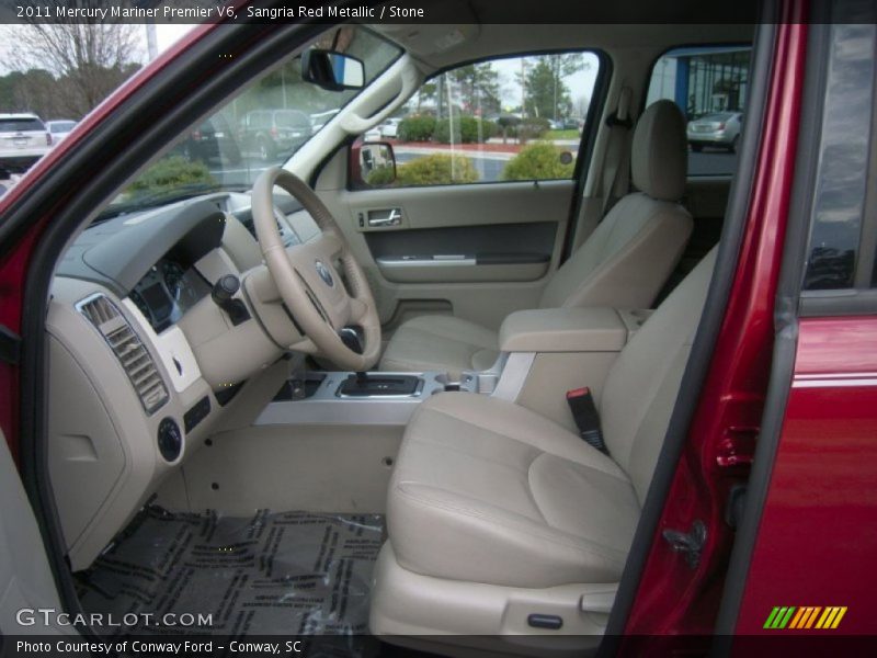 Sangria Red Metallic / Stone 2011 Mercury Mariner Premier V6