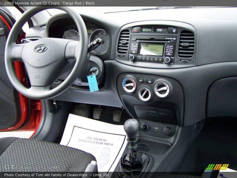 Tango Red / Black 2008 Hyundai Accent GS Coupe