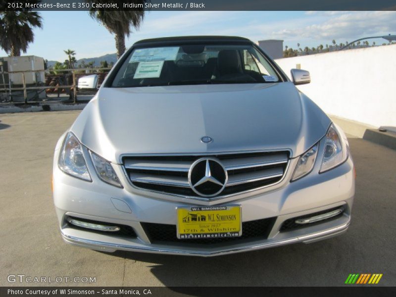 Iridium Silver Metallic / Black 2012 Mercedes-Benz E 350 Cabriolet