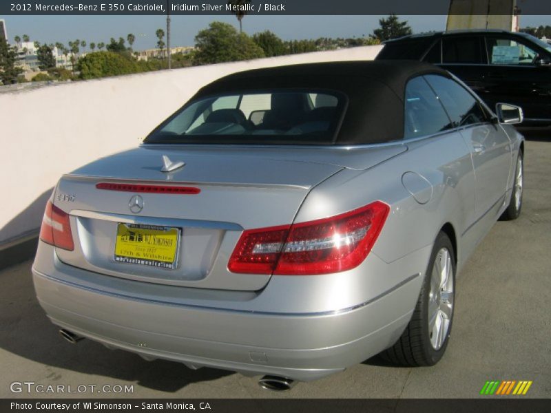 Iridium Silver Metallic / Black 2012 Mercedes-Benz E 350 Cabriolet