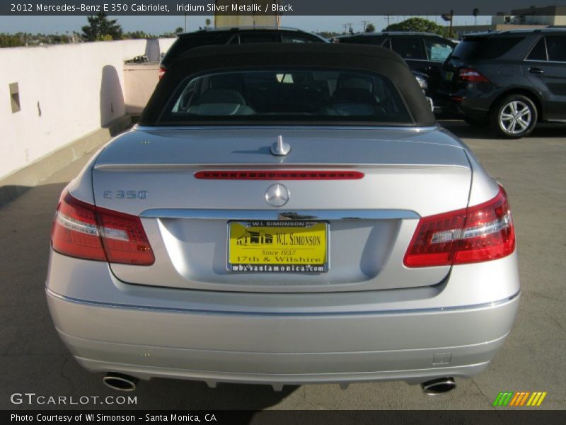 Iridium Silver Metallic / Black 2012 Mercedes-Benz E 350 Cabriolet