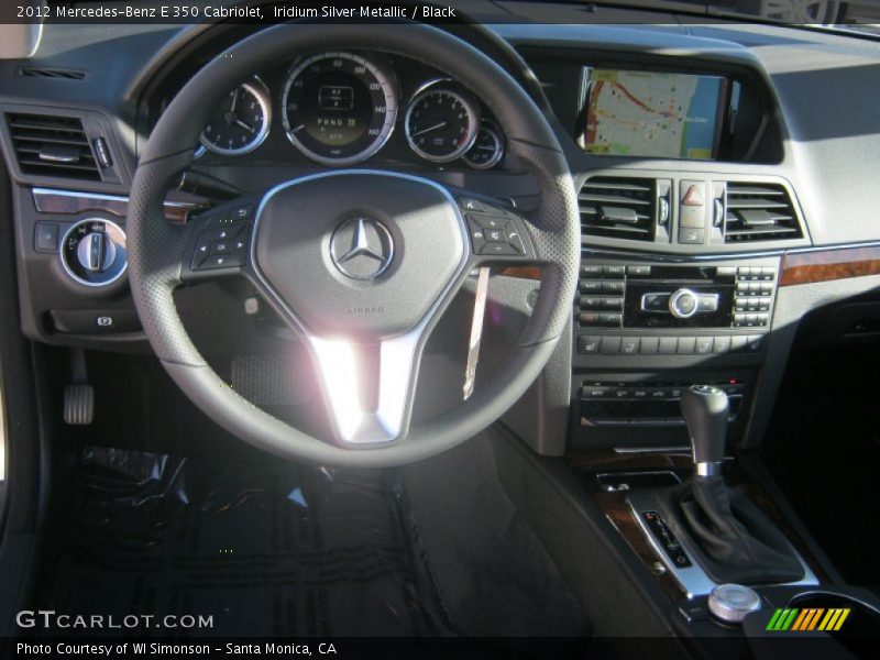 Iridium Silver Metallic / Black 2012 Mercedes-Benz E 350 Cabriolet