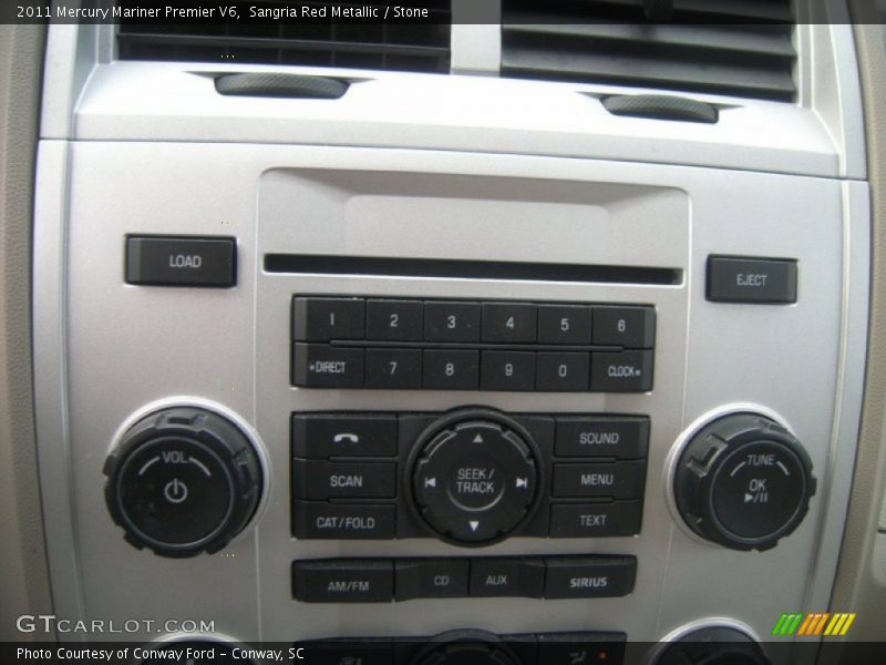 Sangria Red Metallic / Stone 2011 Mercury Mariner Premier V6