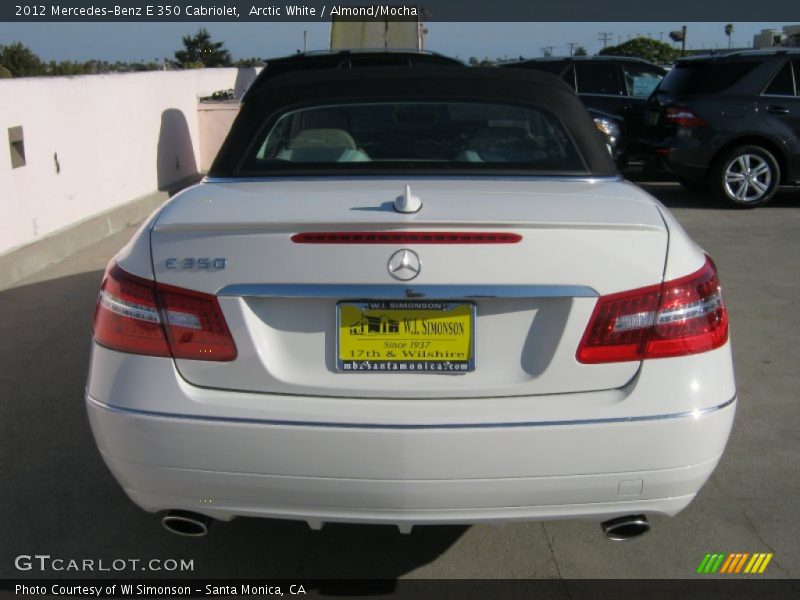 Arctic White / Almond/Mocha 2012 Mercedes-Benz E 350 Cabriolet