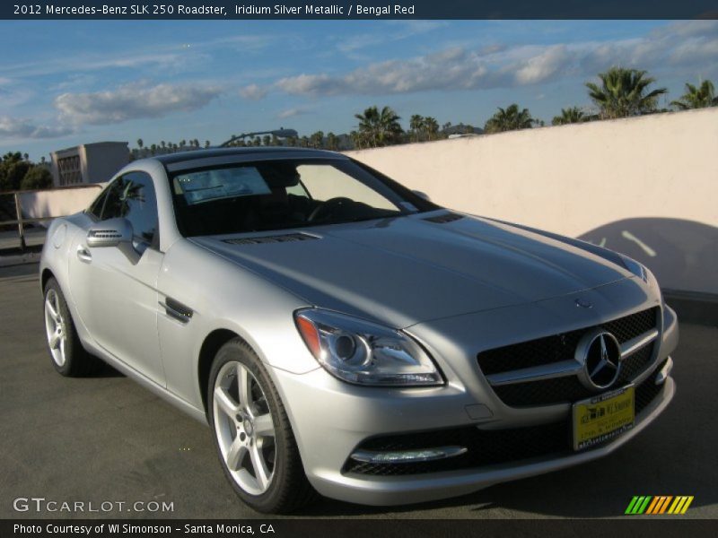 Iridium Silver Metallic / Bengal Red 2012 Mercedes-Benz SLK 250 Roadster