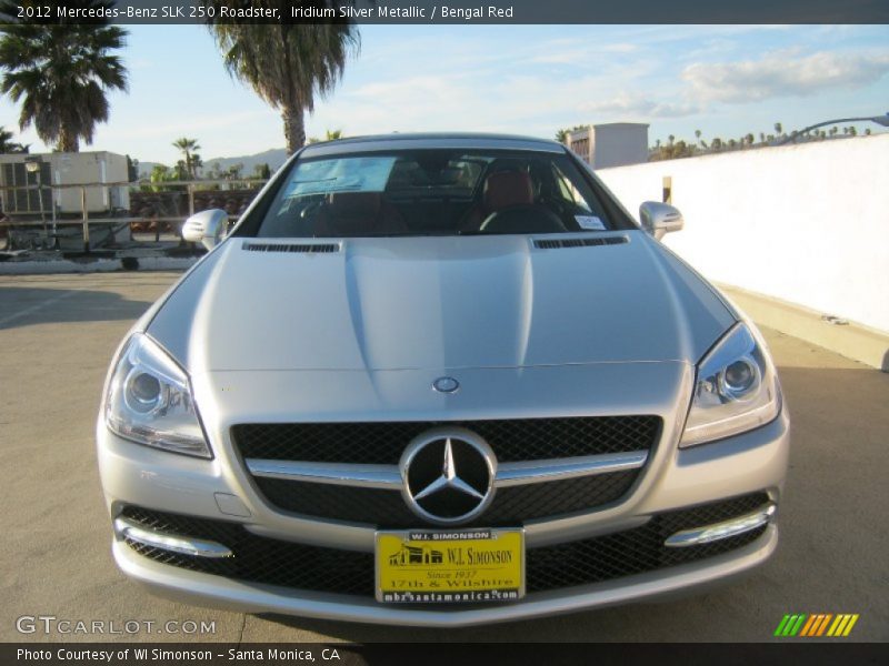 Iridium Silver Metallic / Bengal Red 2012 Mercedes-Benz SLK 250 Roadster