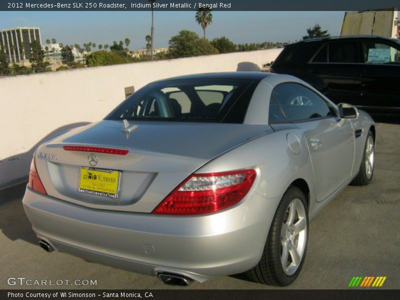 Iridium Silver Metallic / Bengal Red 2012 Mercedes-Benz SLK 250 Roadster