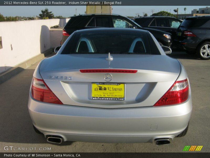Iridium Silver Metallic / Bengal Red 2012 Mercedes-Benz SLK 250 Roadster