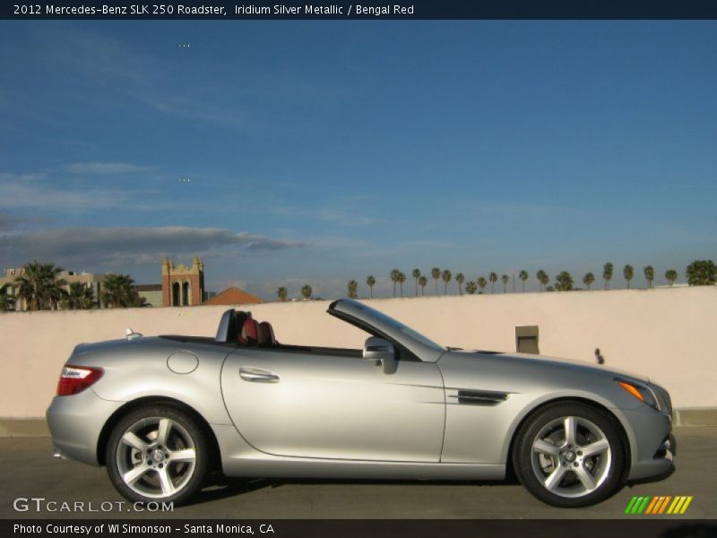 Iridium Silver Metallic / Bengal Red 2012 Mercedes-Benz SLK 250 Roadster