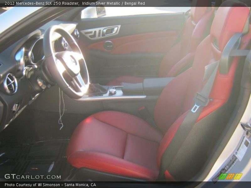 Iridium Silver Metallic / Bengal Red 2012 Mercedes-Benz SLK 250 Roadster