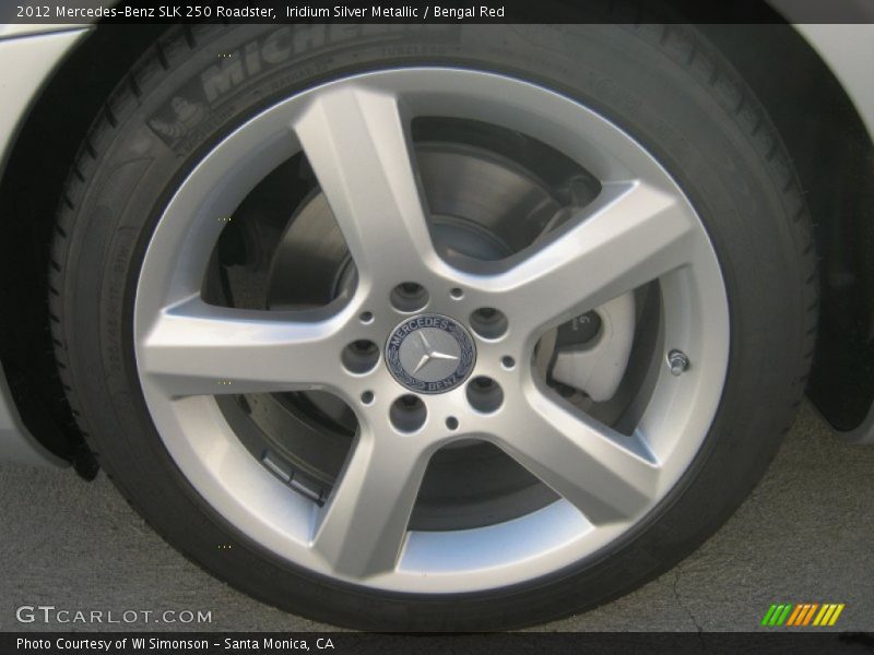 Iridium Silver Metallic / Bengal Red 2012 Mercedes-Benz SLK 250 Roadster