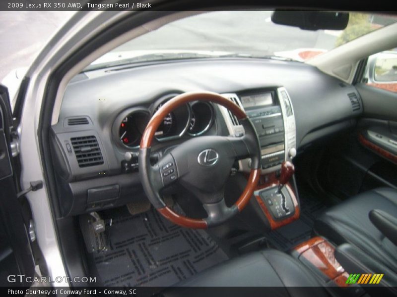 Tungsten Pearl / Black 2009 Lexus RX 350 AWD