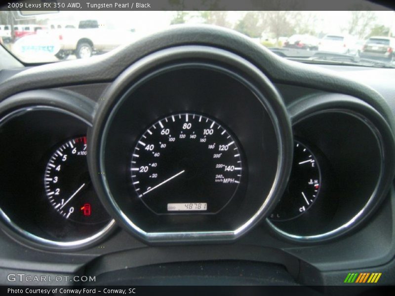 Tungsten Pearl / Black 2009 Lexus RX 350 AWD