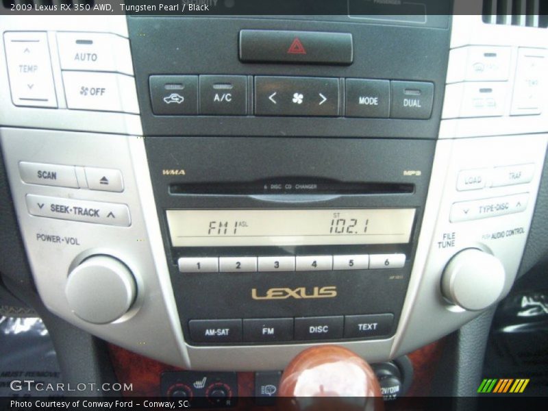 Tungsten Pearl / Black 2009 Lexus RX 350 AWD