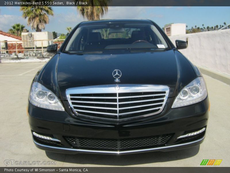 Black / Black 2012 Mercedes-Benz S 550 Sedan