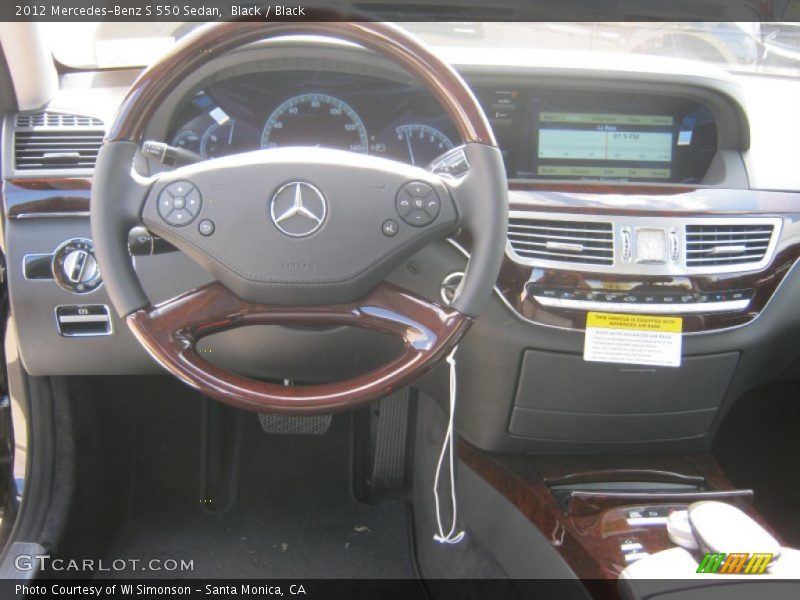 Black / Black 2012 Mercedes-Benz S 550 Sedan