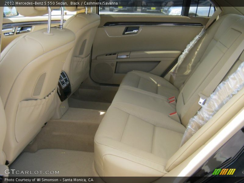 Black / Cashmere/Savanna 2012 Mercedes-Benz S 550 Sedan