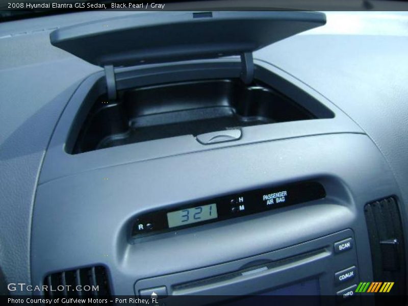 Black Pearl / Gray 2008 Hyundai Elantra GLS Sedan