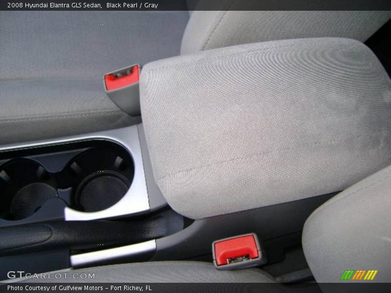 Black Pearl / Gray 2008 Hyundai Elantra GLS Sedan