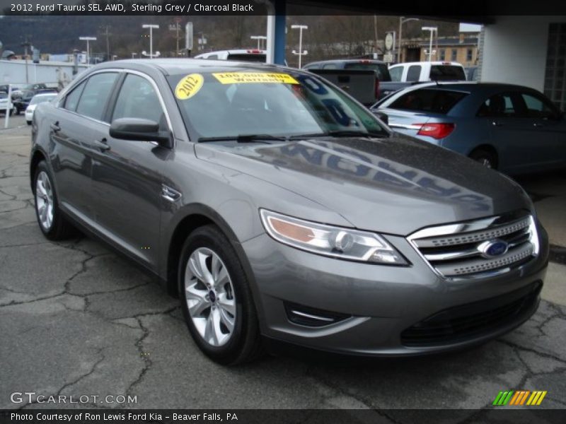 Sterling Grey / Charcoal Black 2012 Ford Taurus SEL AWD