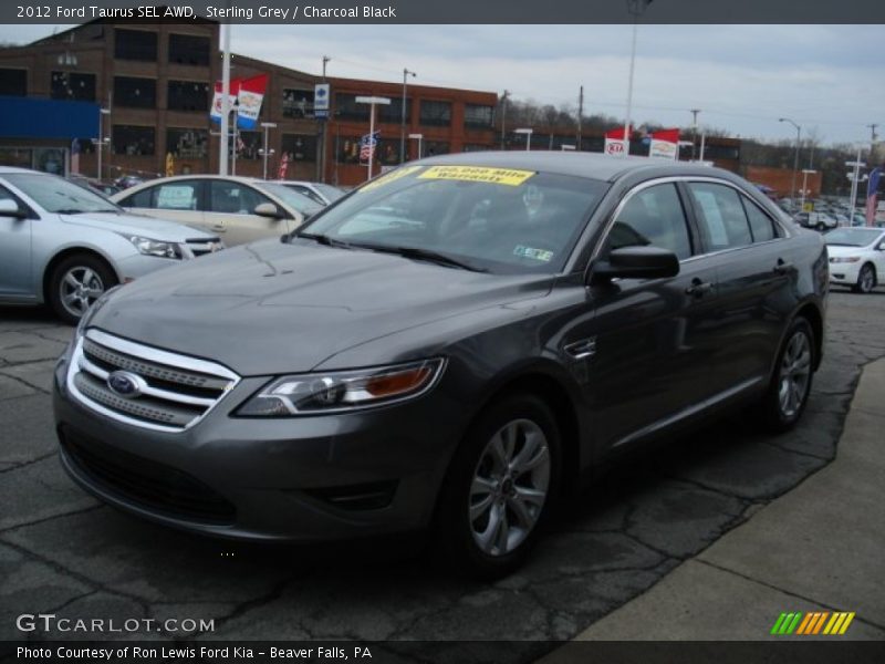 Sterling Grey / Charcoal Black 2012 Ford Taurus SEL AWD