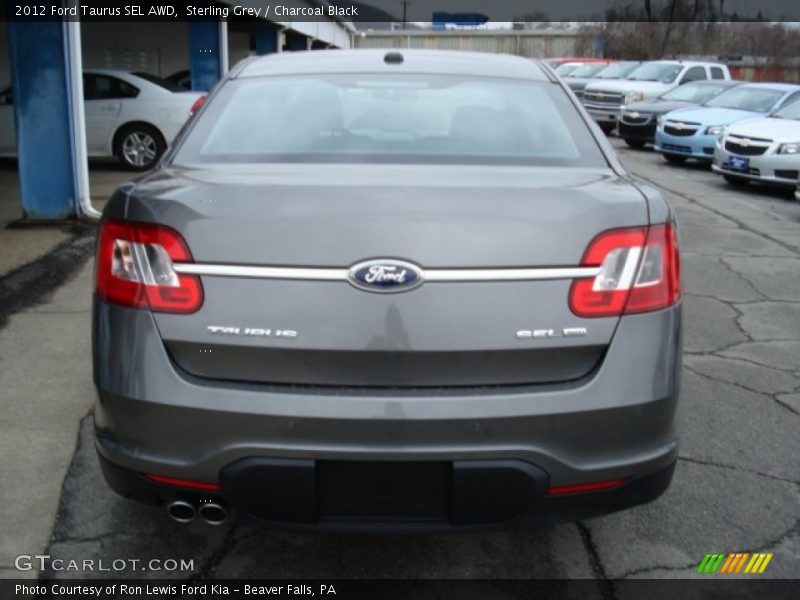 Sterling Grey / Charcoal Black 2012 Ford Taurus SEL AWD
