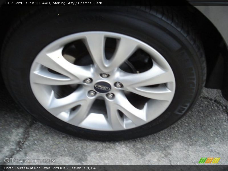 Sterling Grey / Charcoal Black 2012 Ford Taurus SEL AWD