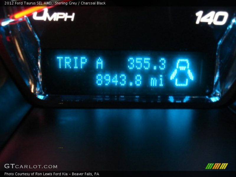 Sterling Grey / Charcoal Black 2012 Ford Taurus SEL AWD
