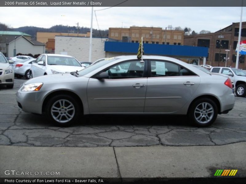 Liquid Silver Metallic / Ebony 2006 Pontiac G6 Sedan