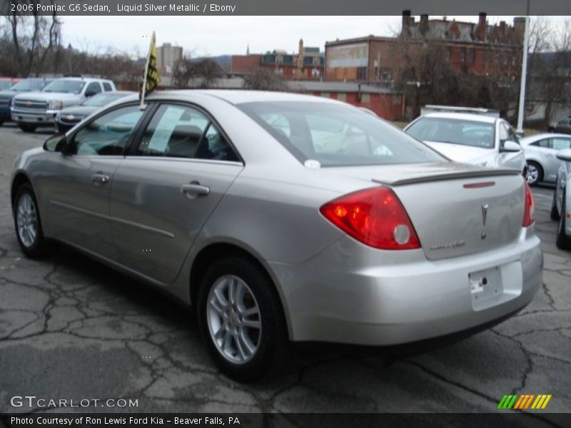Liquid Silver Metallic / Ebony 2006 Pontiac G6 Sedan