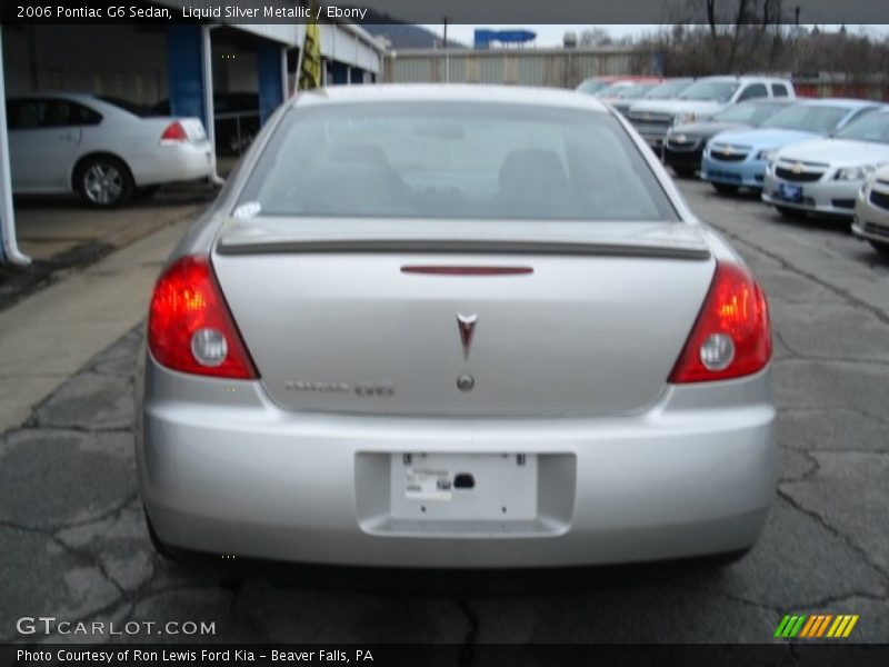 Liquid Silver Metallic / Ebony 2006 Pontiac G6 Sedan