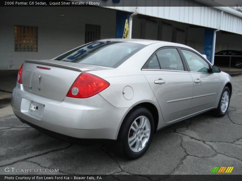 Liquid Silver Metallic / Ebony 2006 Pontiac G6 Sedan