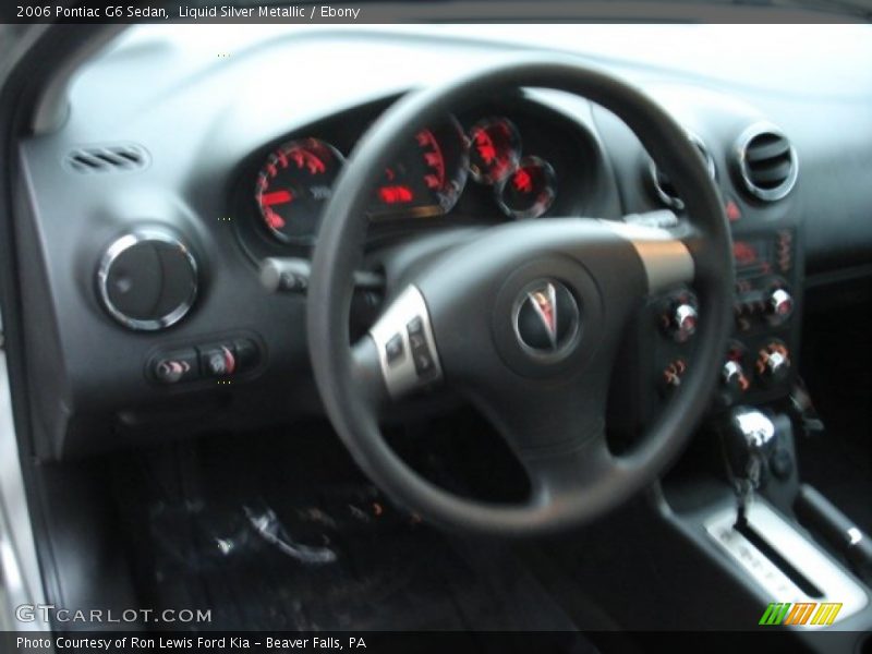 Liquid Silver Metallic / Ebony 2006 Pontiac G6 Sedan