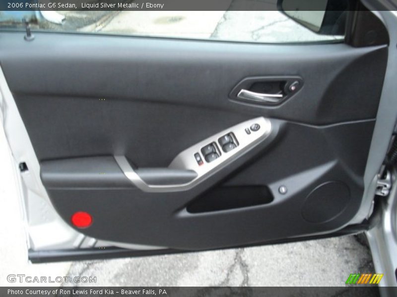 Liquid Silver Metallic / Ebony 2006 Pontiac G6 Sedan