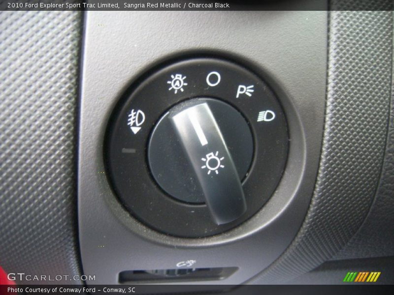 Controls of 2010 Explorer Sport Trac Limited