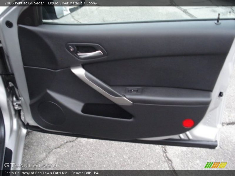 Liquid Silver Metallic / Ebony 2006 Pontiac G6 Sedan