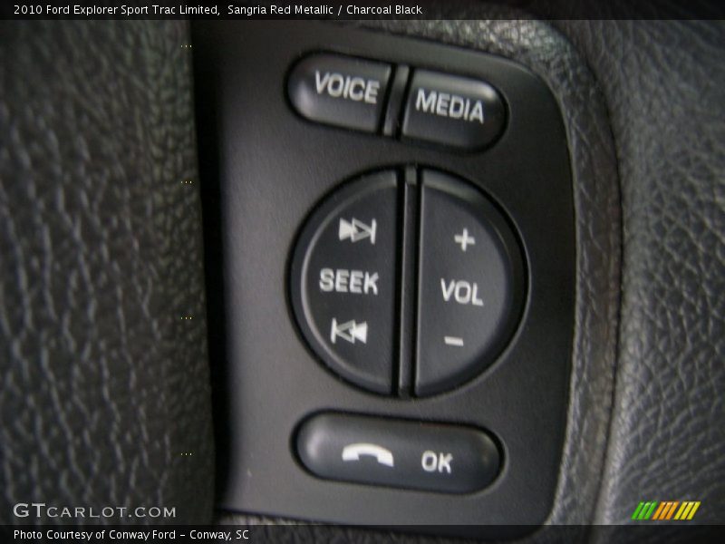 Controls of 2010 Explorer Sport Trac Limited