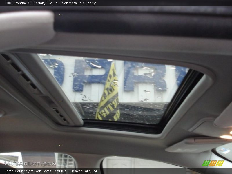 Liquid Silver Metallic / Ebony 2006 Pontiac G6 Sedan