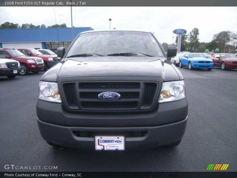 Black / Tan 2008 Ford F150 XLT Regular Cab