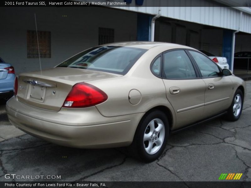 Harvest Gold Metallic / Medium Parchment 2001 Ford Taurus SES