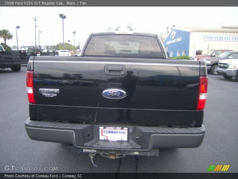 Black / Tan 2008 Ford F150 XLT Regular Cab