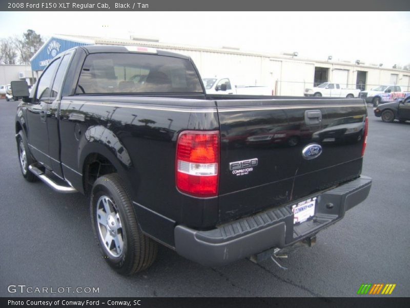 Black / Tan 2008 Ford F150 XLT Regular Cab