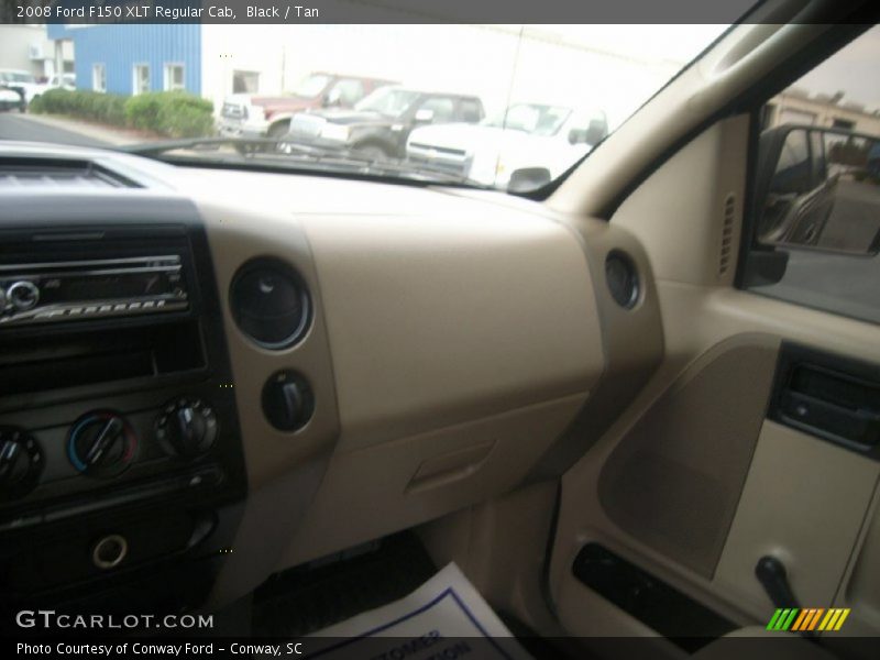 Black / Tan 2008 Ford F150 XLT Regular Cab