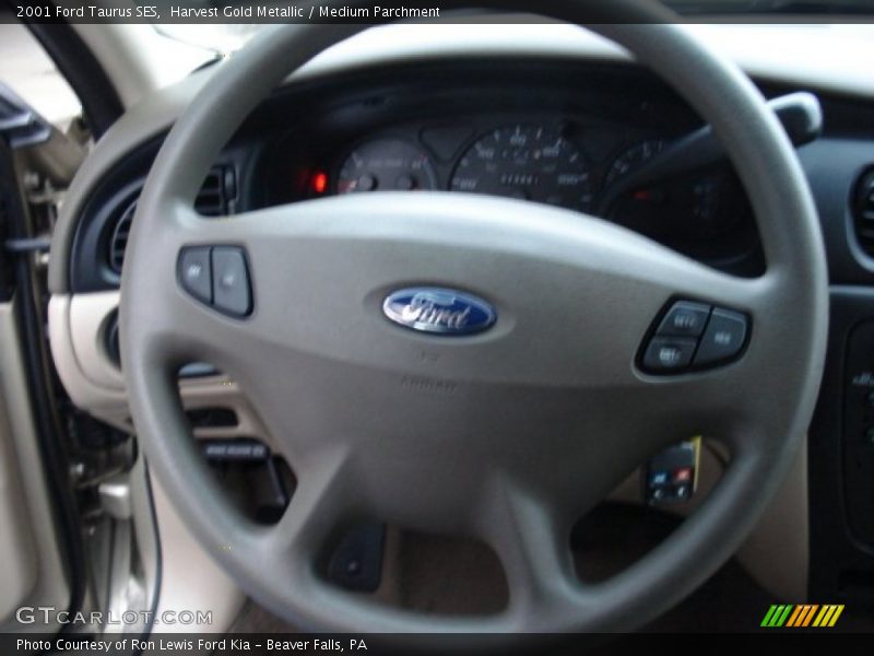 Harvest Gold Metallic / Medium Parchment 2001 Ford Taurus SES